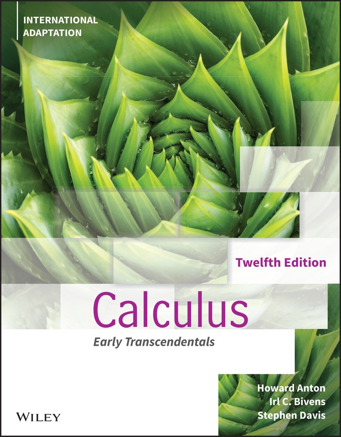 Calculus Early Transcendentals Th Edition International Adaptation Wiley